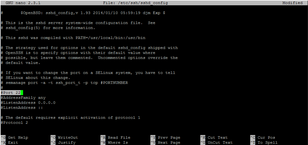 Putty SSH Portu Değiştirme (FreeBSD)